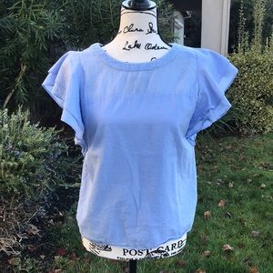 Loft Ruffle Sleeve Blouse